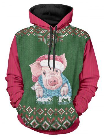 59 Off Kangaroo Pocket Snowman 3d Printed Christmas Hoodie Rosegal