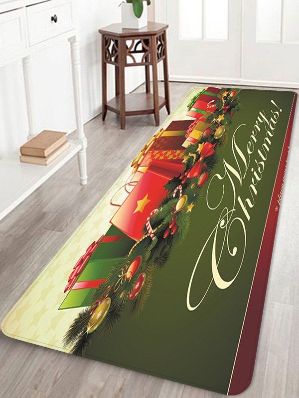

Christmas Gifts Pattern Anti-skid Water Absorption Area Rug, Multi