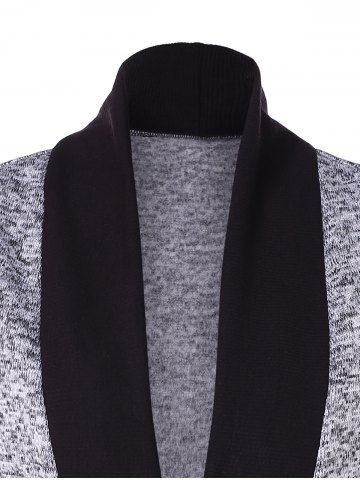 

Two Tone Knit Cardigan, Light gray