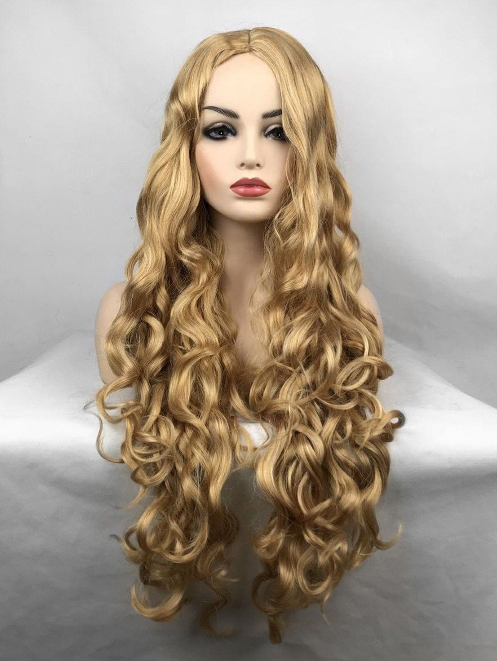 

Middle Part Body Wave Long Synthetic Wig, Gold