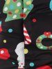 Christmas Theme Button Up Shirt -  