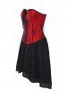 Gothic Bandeau Strapless Lace Corset Dress -  