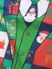 Funny Christmas Elements Blazer Print Hoodie -  