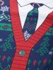 T-shirt de Noël Cardigan Imprimé à Manches Longues - Multi-A L
