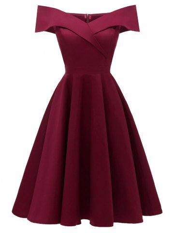 Maroon Cocktail Dress