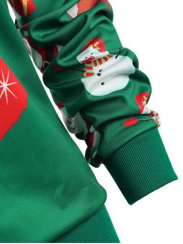 

Christmas Santa Claus Plus Size Sweatshirt, Green