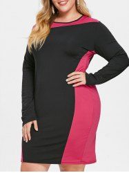 color block bodycon dress