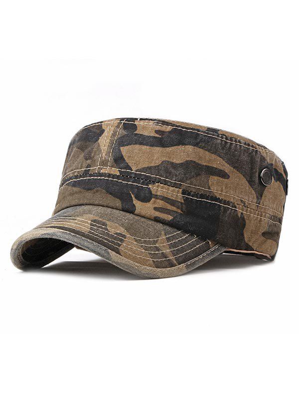 

Camouflage Wash Dyed Military Hat, Coffee