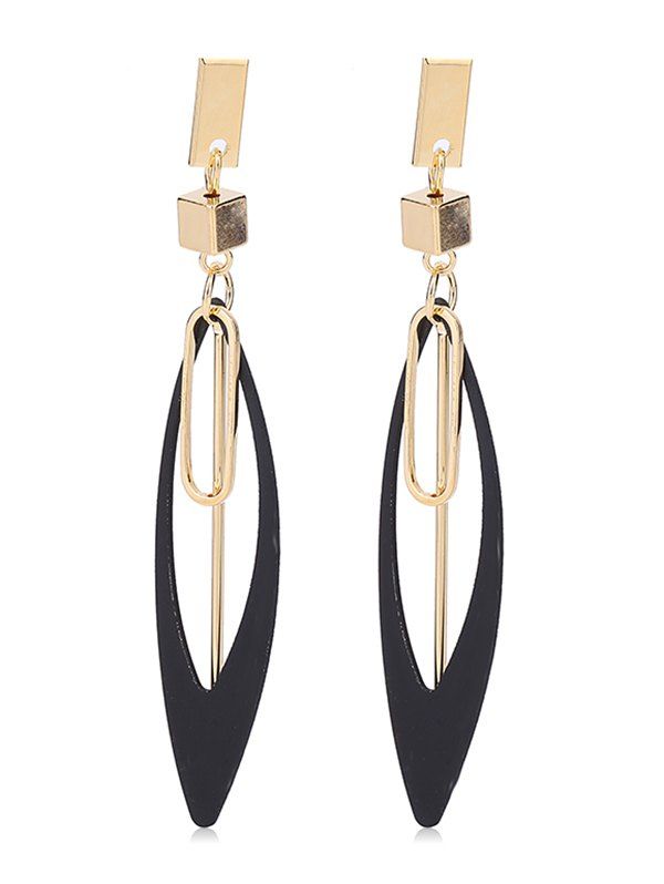 

Stylish Geometry Alloy Drop Earrings, Gold