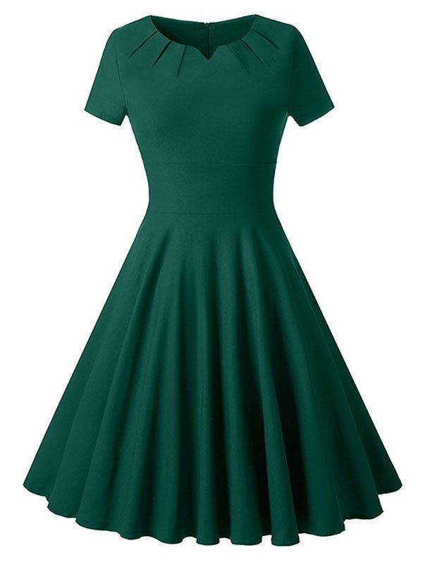 

Knee Length Vintage Cocktail Dress, Green