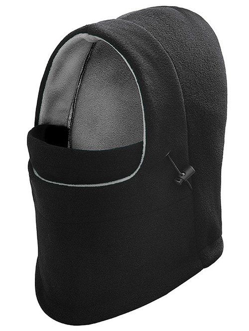 

Winter Solid Color Thicken Trapper Hat, Black