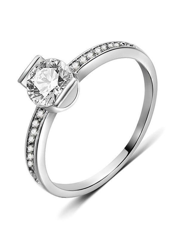 

Artificial Diamond Decorative Finger Ring, Silver