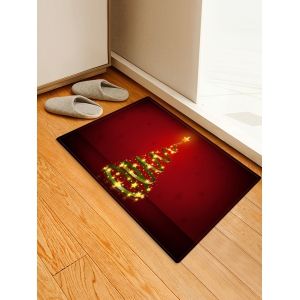 

Christmas Tree Printed Decorative Floor Mat, Red