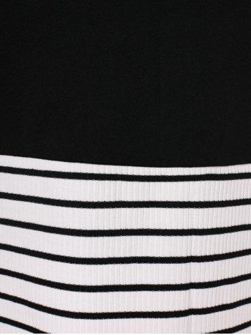 

Plaid Stripe Long Sleeve T-shirt, Black