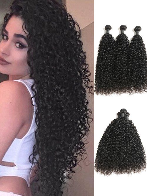 37 Off 3pcs Jerry Curl Brazilian Virgin Human Hair Weaves Rosegal