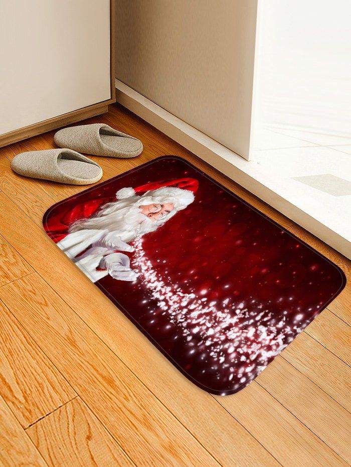 

Magic Father Christmas Printed Floor Mat, Cherry red