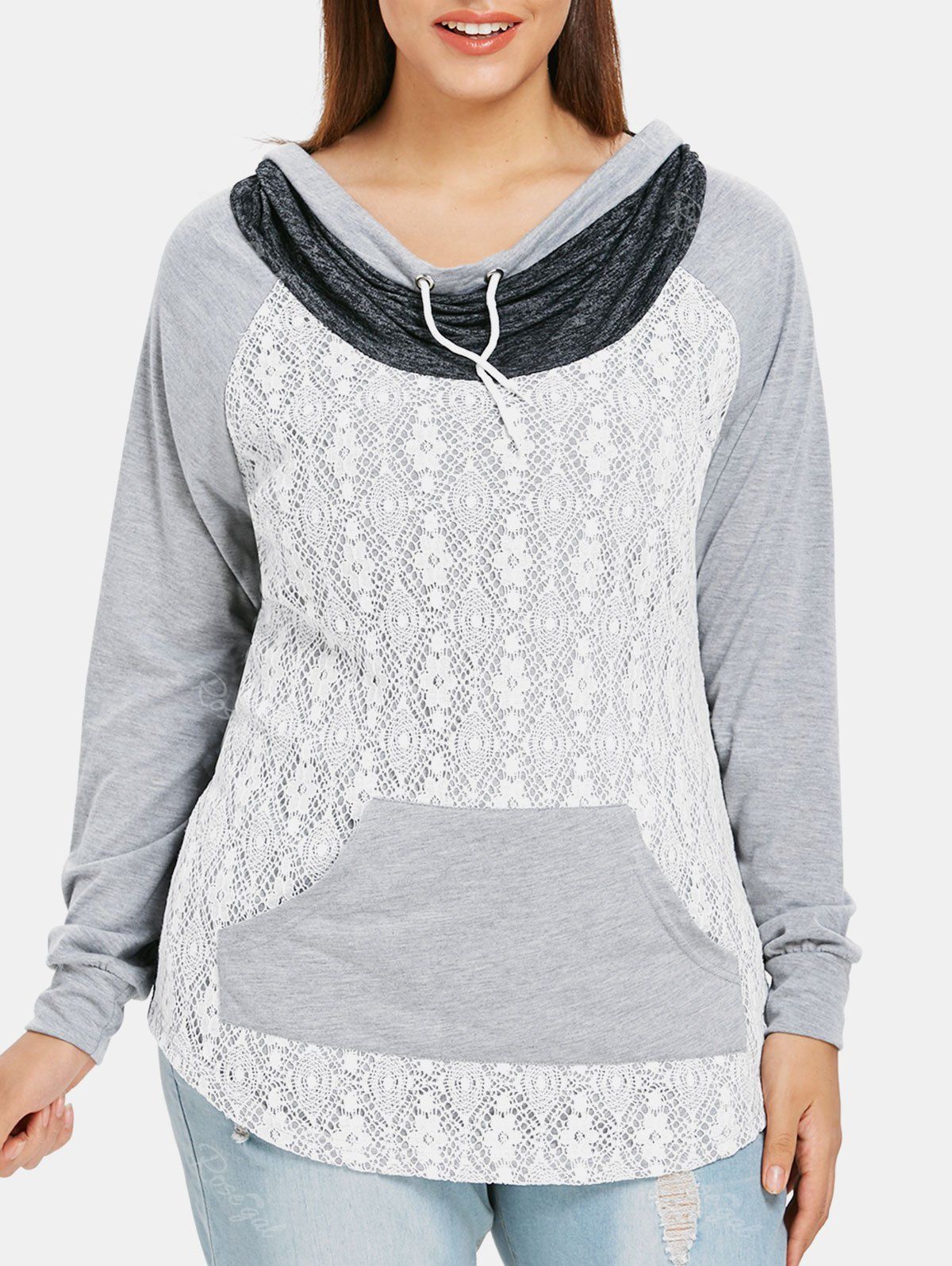 cowl neck sweatshirt plus size