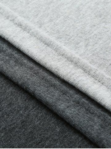 

Color Block Faux Twinset Cardigan, Light gray
