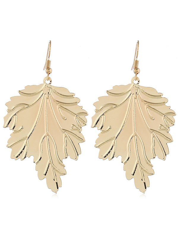 2018 Beaded Leaf Shaped Earrings Rosegal Outfit Beaded Leaf Shaped Earrings