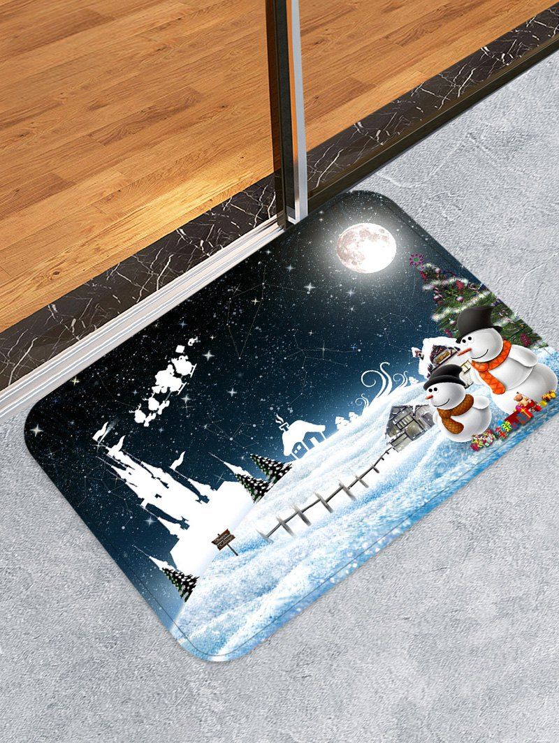 

Christmas Snowman Decorative Floor Mat, Dark slate grey