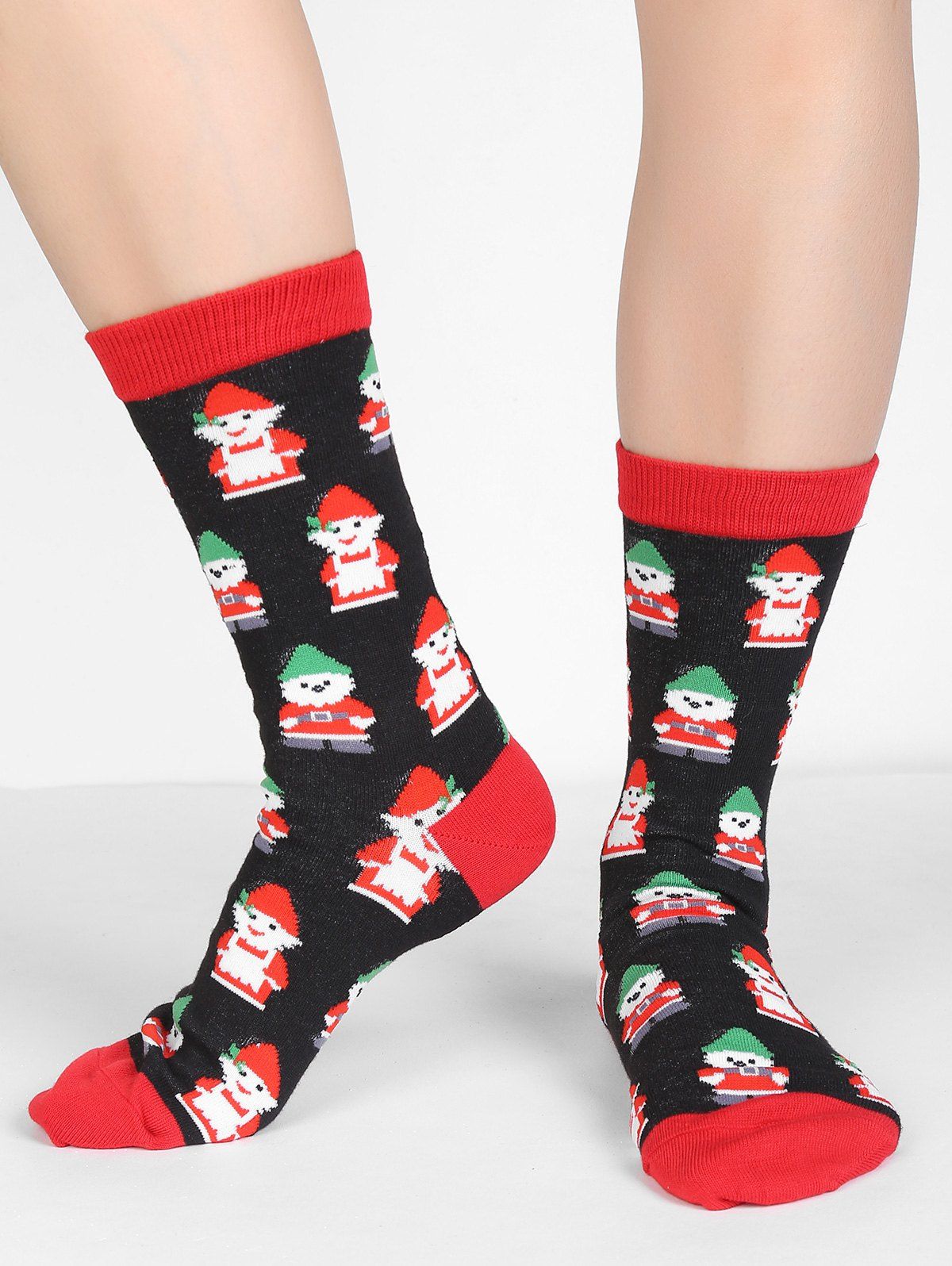 

Cute Christmas Snowman Crew Socks, Multi