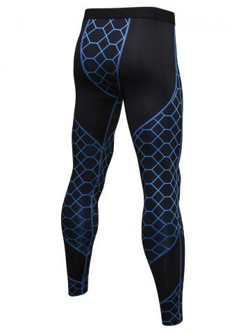 

Gird Pattern Quick-dry Sport Pants, Multi-b