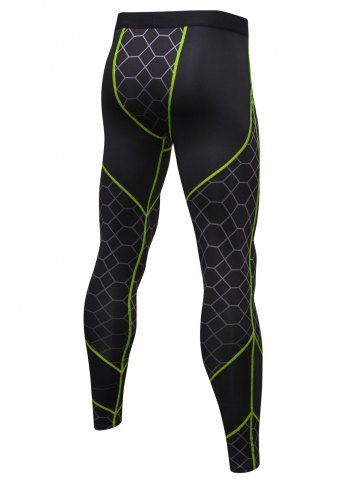 

Gird Pattern Quick-dry Sport Pants, Multi-d