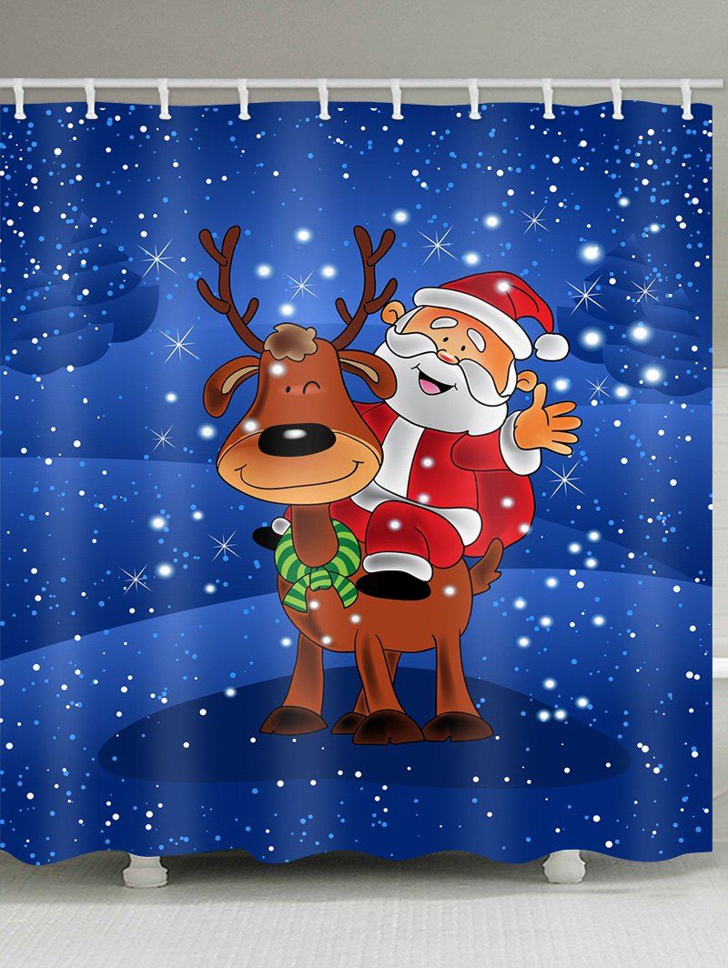 

Santa Decoration Bathroom Shower Curtain, Multi