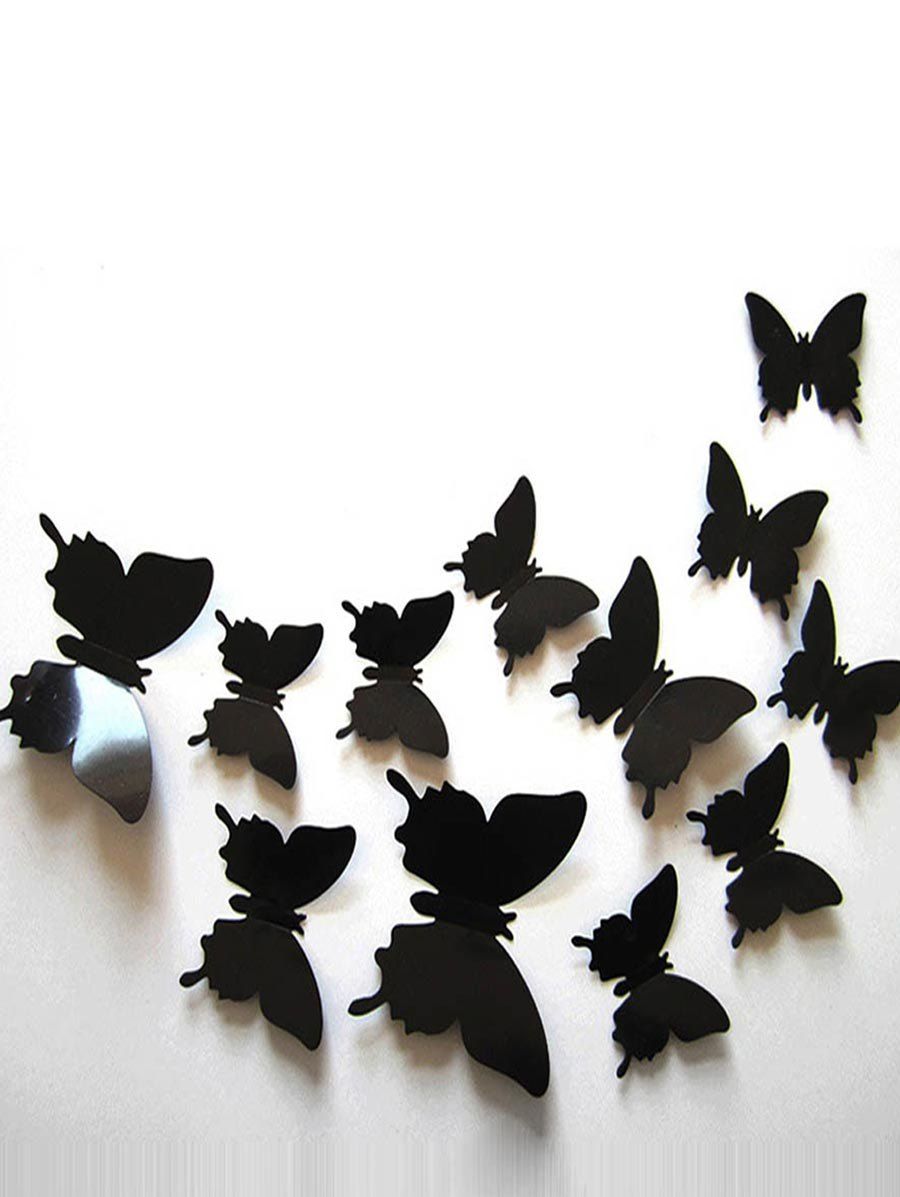 

3D Butterfly Removable Wall Sticker, Black