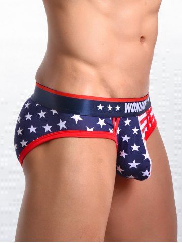 

U Pouch Design American Flag Briefs, Multi
