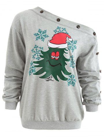 one shoulder christmas top