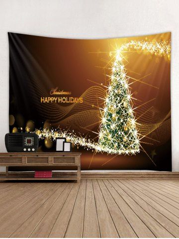 Arbol De Navidad Con Luces En La Pared