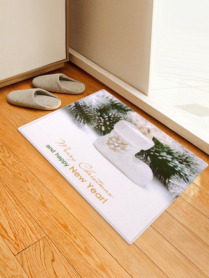 

Christmas Sock Decorative Floor Mat, Multi