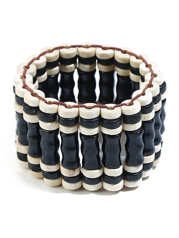 

Multilayered Handmade Ethnic Beaded Bracelet, Black