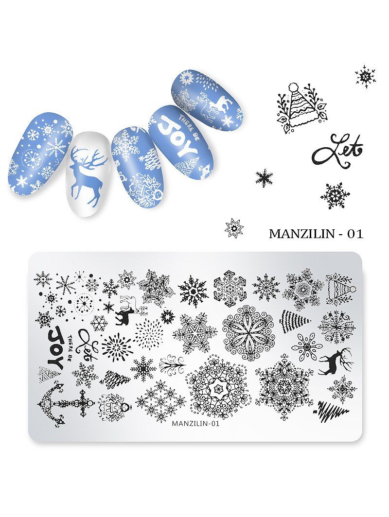 

Nail Beauty DIY Stainless Steel Manicure Decoration Stamping Plates, #001