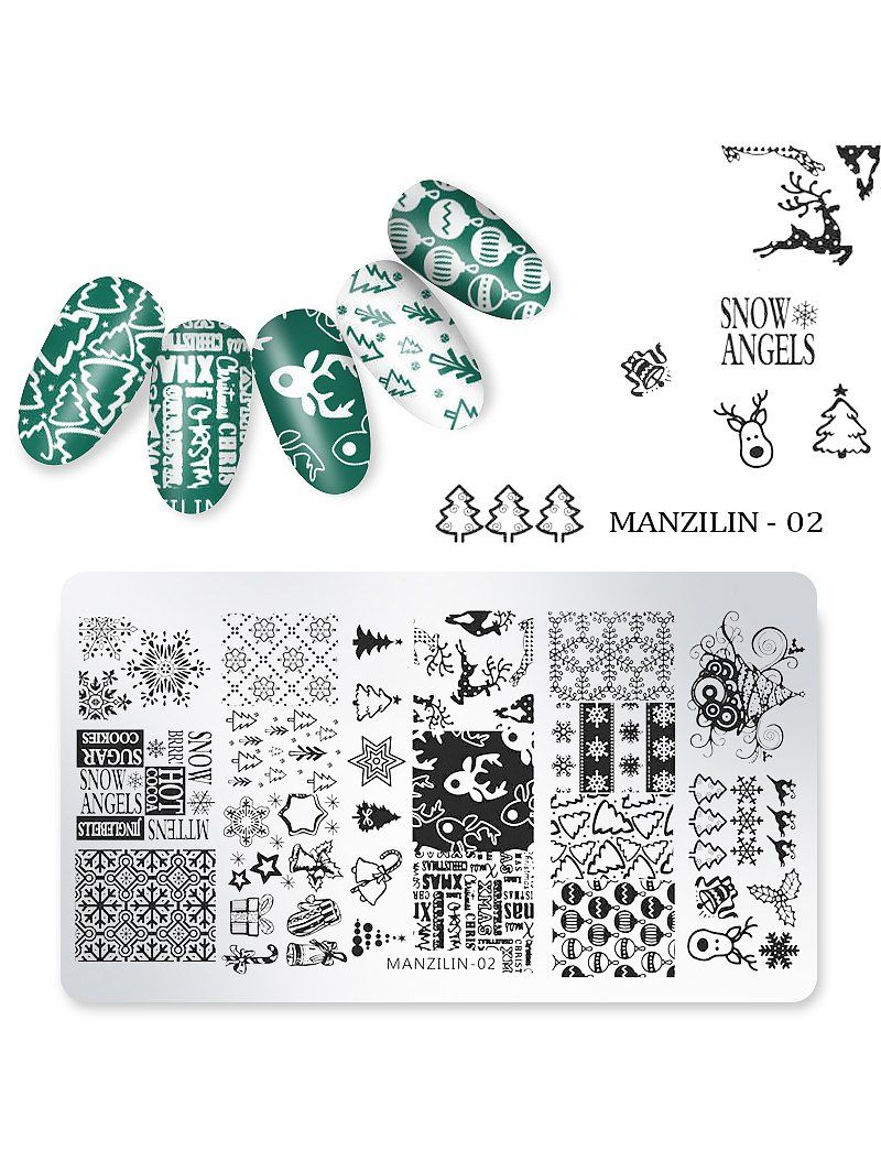 

Nail Beauty DIY Stainless Steel Manicure Decoration Stamping Plates, #002