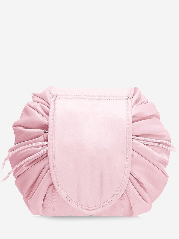 

Solid Color Cosmetic Large Capacity Toiletry Bag, Pink