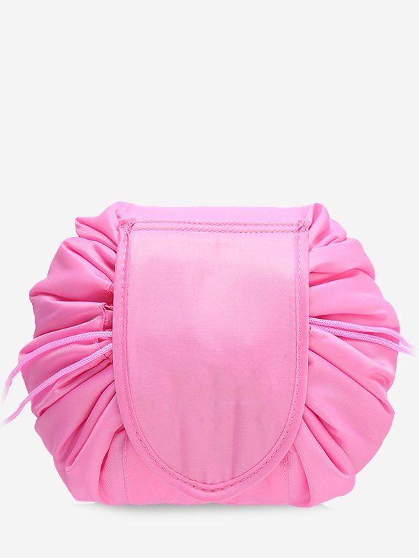 

Solid Color Cosmetic Large Capacity Toiletry Bag, Deep pink