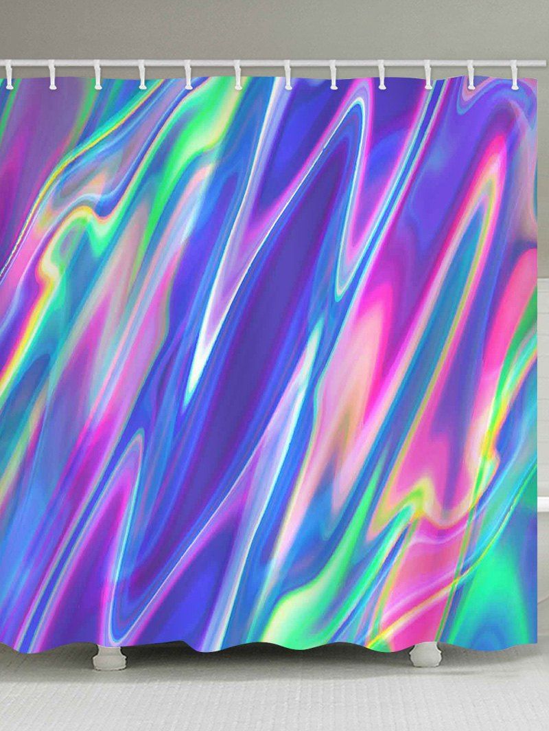 

Iridescent Print Waterproof Bathroom Shower Curtain, Multi-j