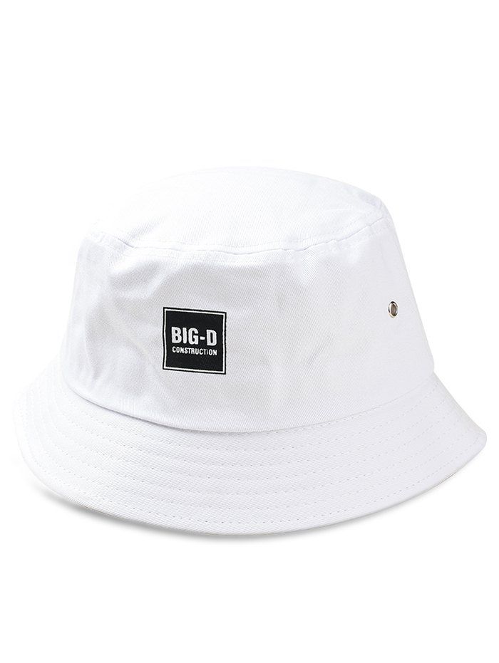 

Stylish Letter Printed Fisherman Hat, White