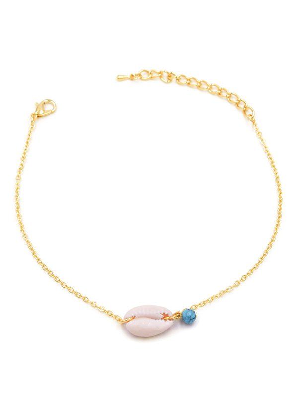 

Boho Shell Decor Anklet Chain, Gold