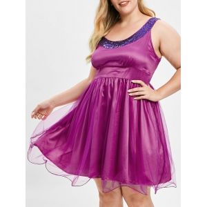 

Plus Size Open Back Mesh Dress, Dark carnation pink