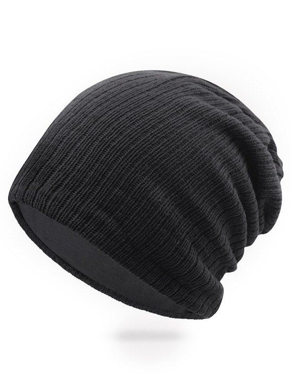 

Solid Color Knitted Ski Cap, Dark slate grey