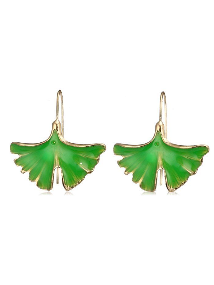 

Maidenhair Tree Pattern Earrings, Green