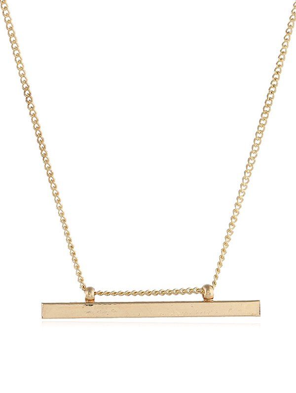 

Minimalist Bar Pendant Necklace, Gold