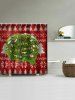 Christmas Tree Decorations Print Waterproof Bathroom Shower Curtain -  
