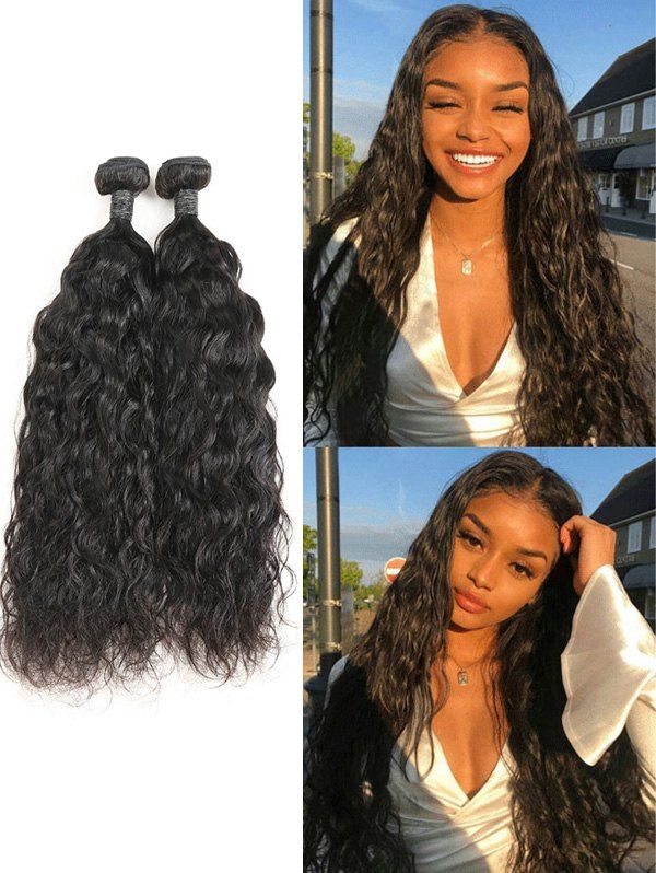 77 Off 2pcs Human Hair Natural Wave Brazilian Virgin Hair Weaves
