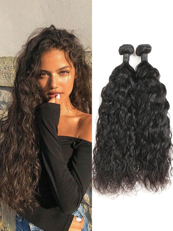 60 Off Real Human Hair Natural Wave Malaysian Hair Weaves Rosegal