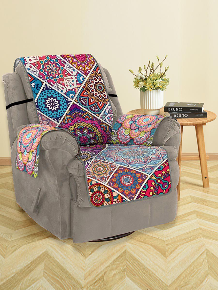 

Mandala Patchwork Pattern Couch Cover, Multi