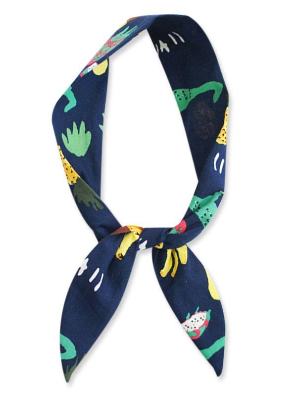 

Pineapple Plant Printing Headband, Navy blue